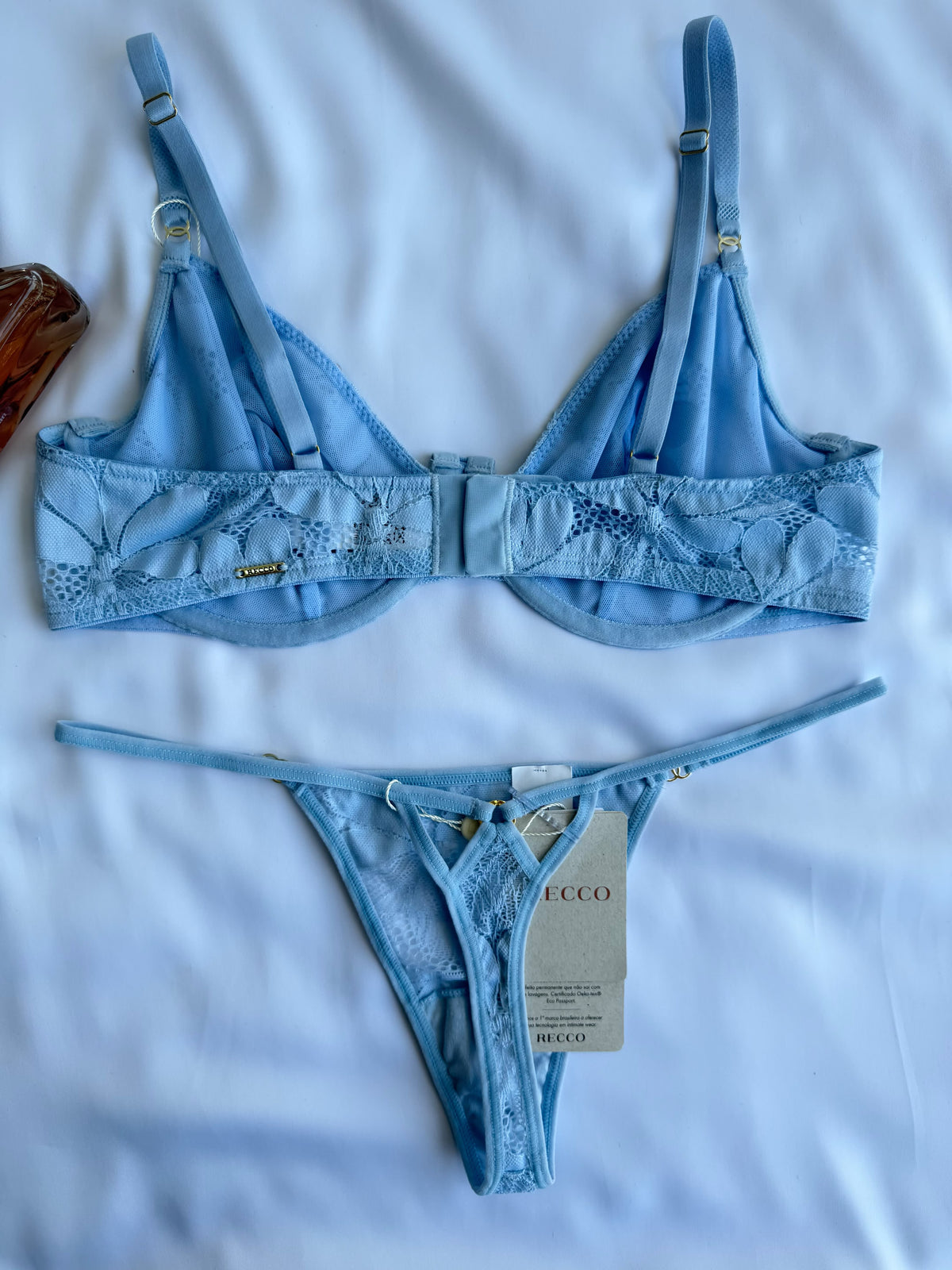 CONJUNTO RECCO COM ARO E SEM BOJO DE RENDA (peças avulsas)