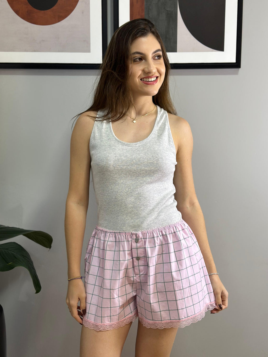 PIJAMA CURTO CANELADO DUZANI