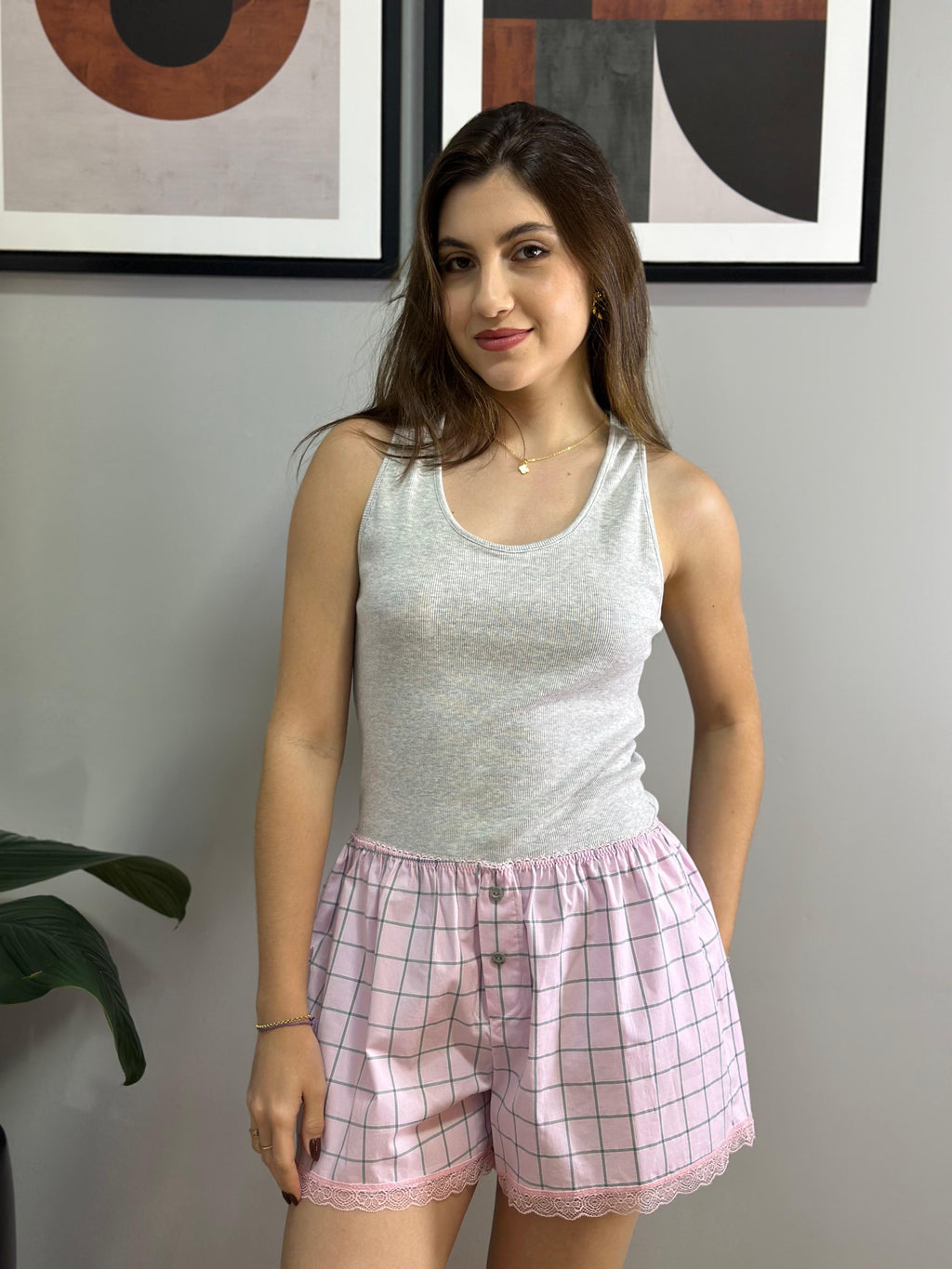 PIJAMA CURTO CANELADO DUZANI
