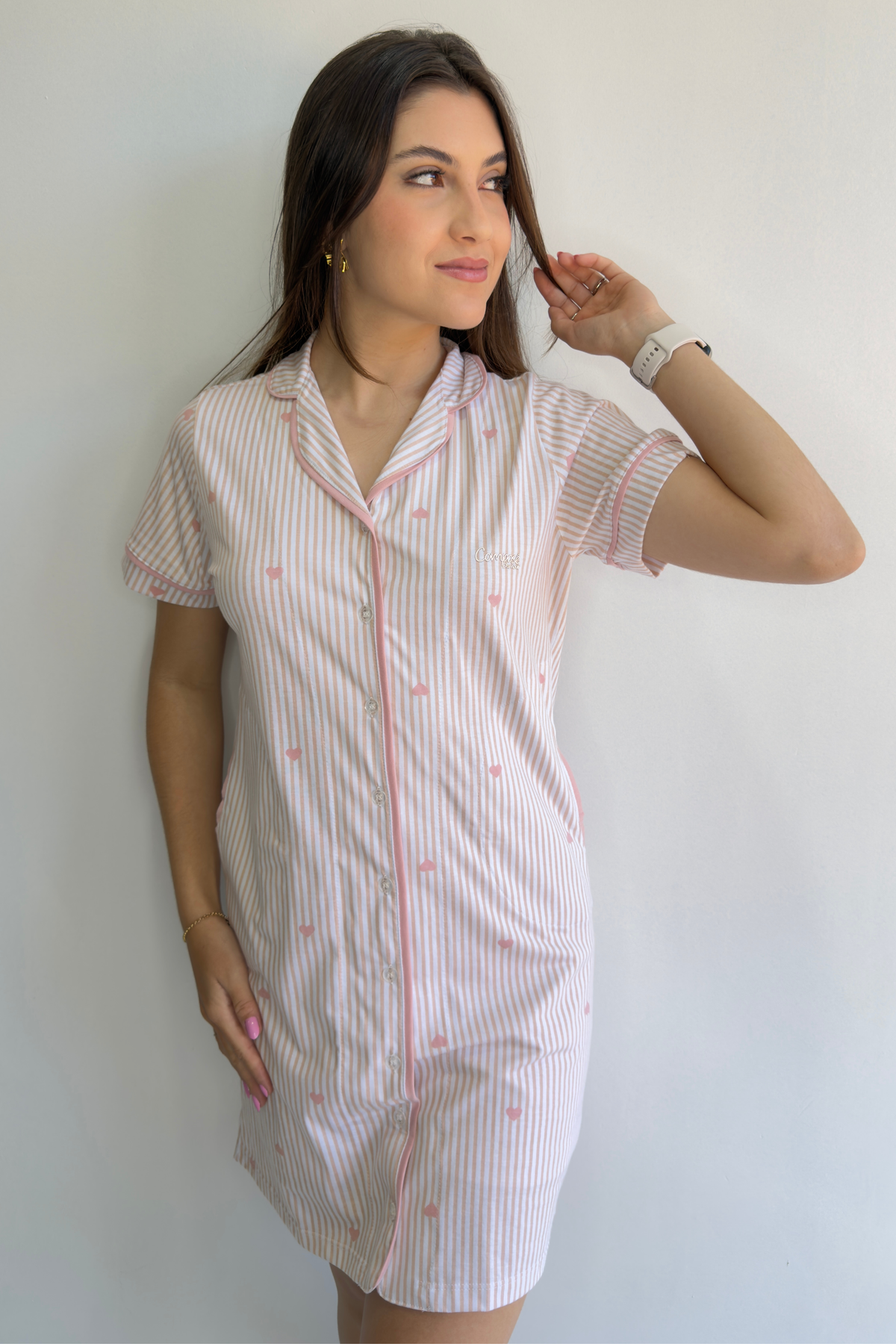 CAMISOLA COM ABERTURA DE ALGODÃO