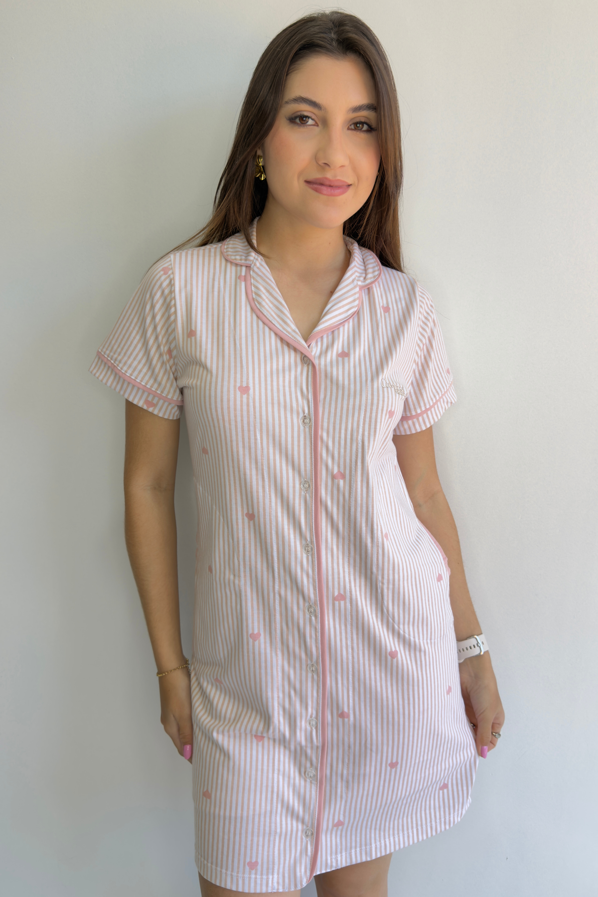 CAMISOLA COM ABERTURA DE ALGODÃO