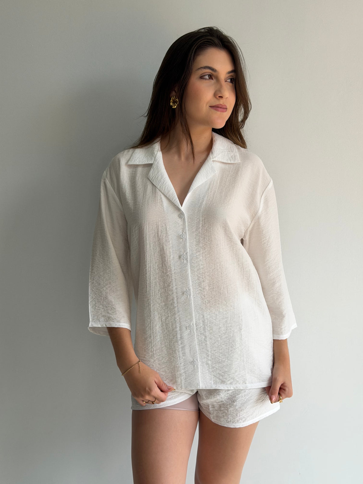 Conjunto americano de viscose verona recco