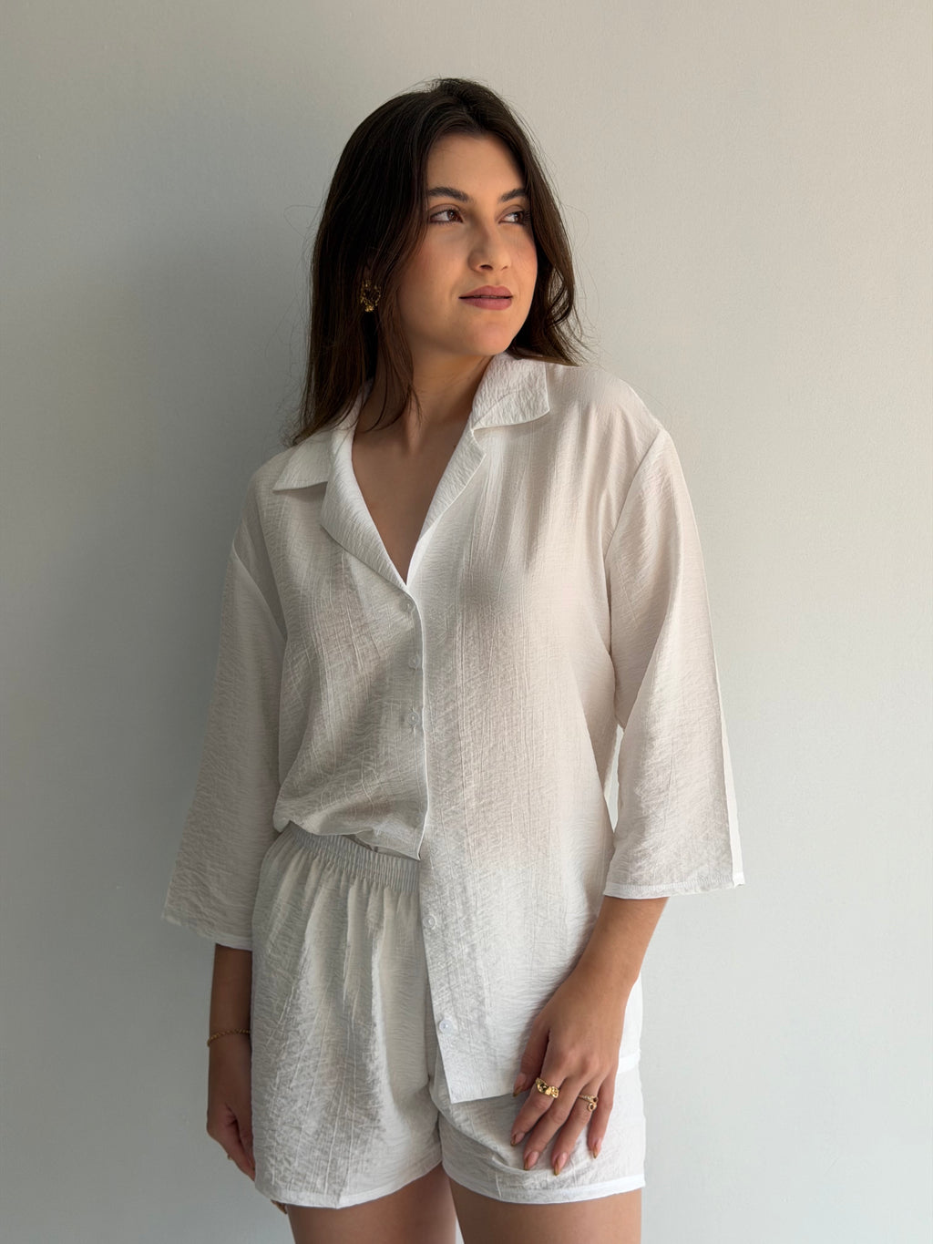 Conjunto americano de viscose verona recco