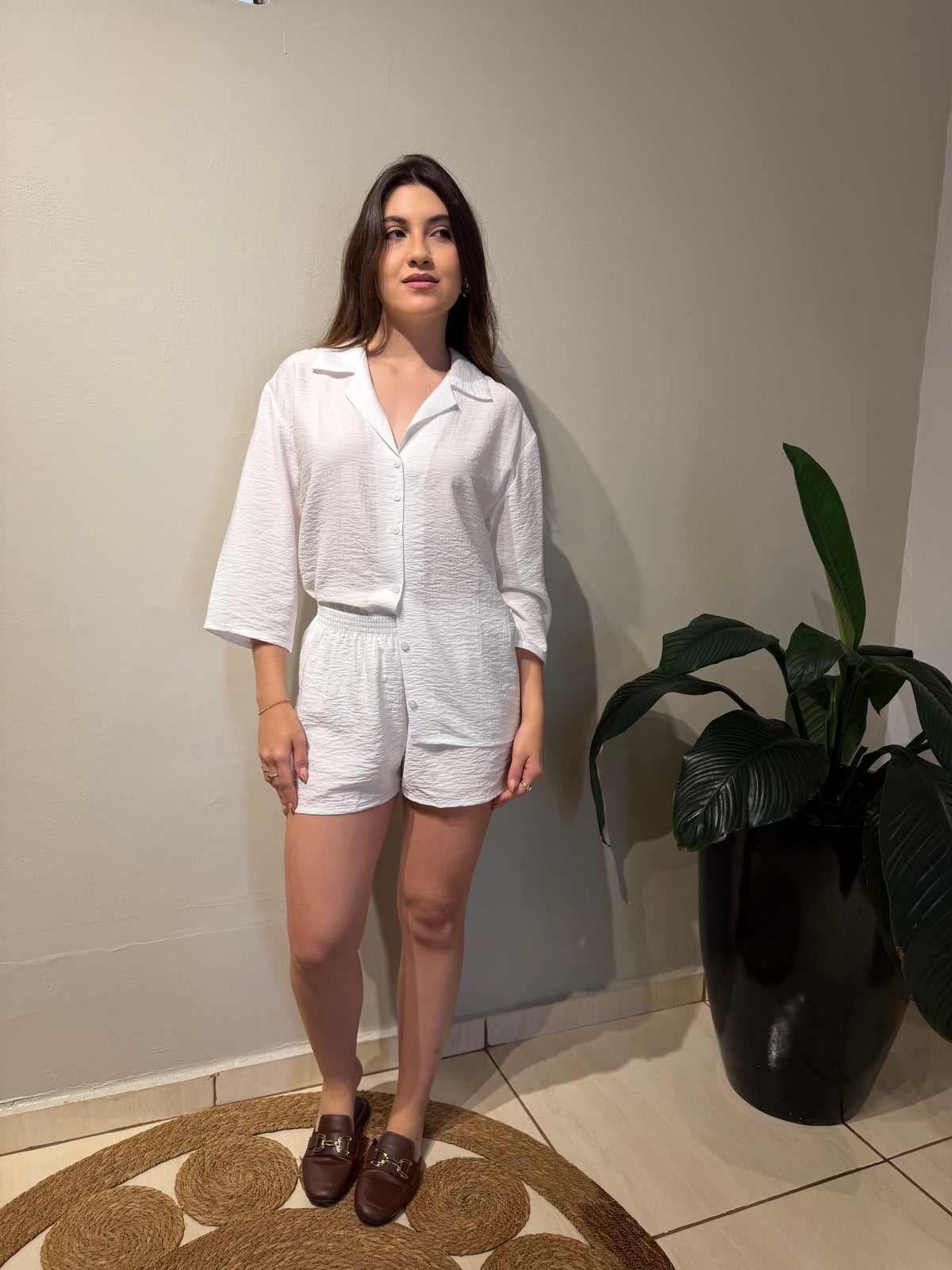 Conjunto americano de viscose verona recco