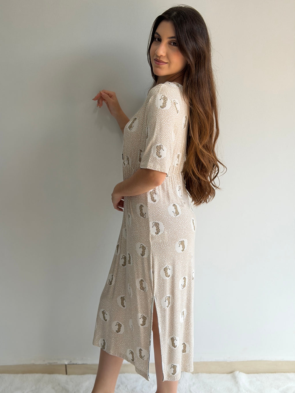 Kaftan em viscolycra rotativa feminino