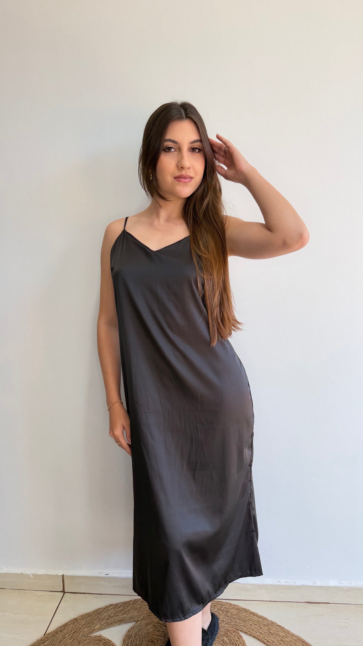 CAMISOLA MIDI DE CETIM