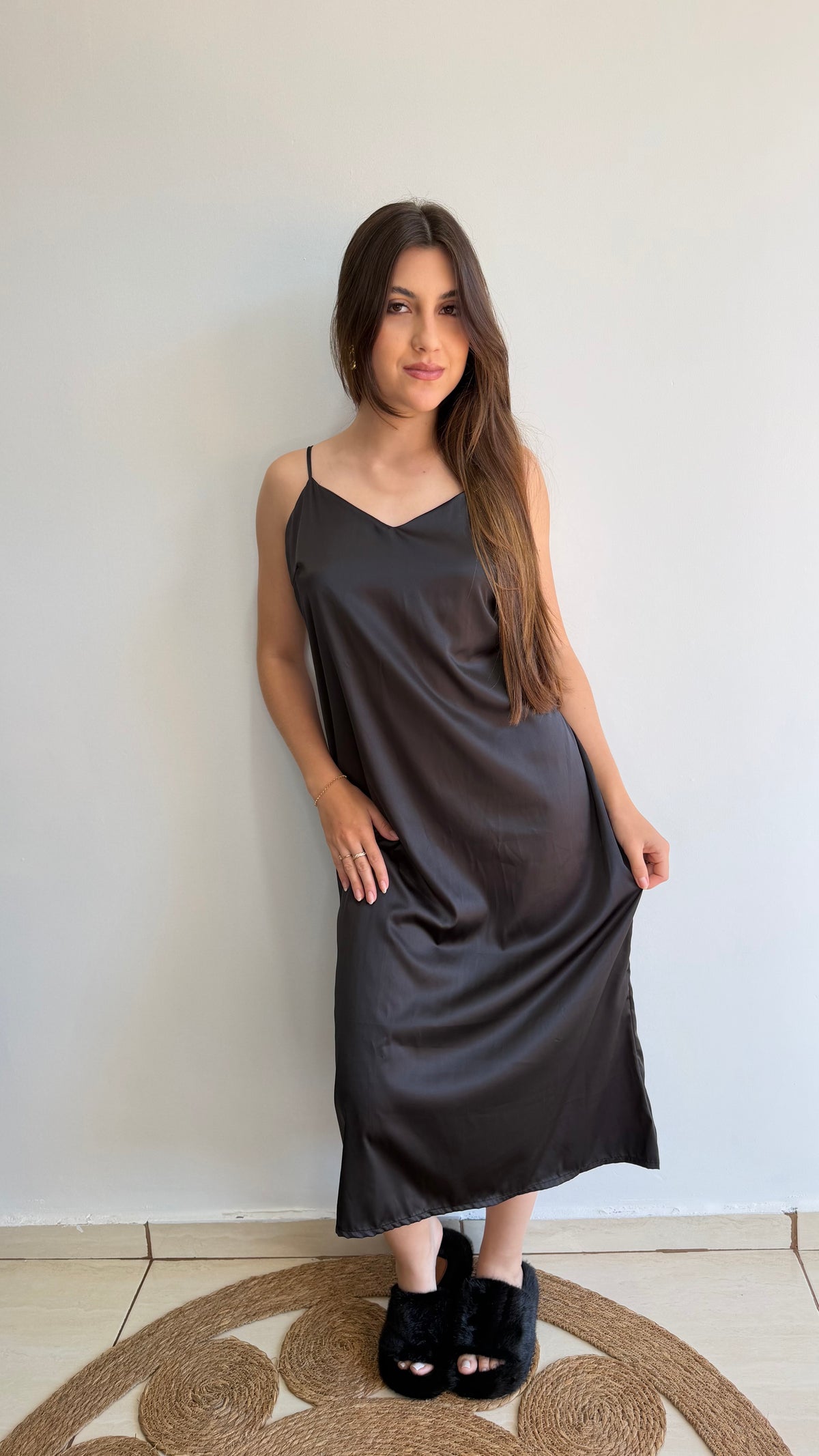 CAMISOLA MIDI DE CETIM