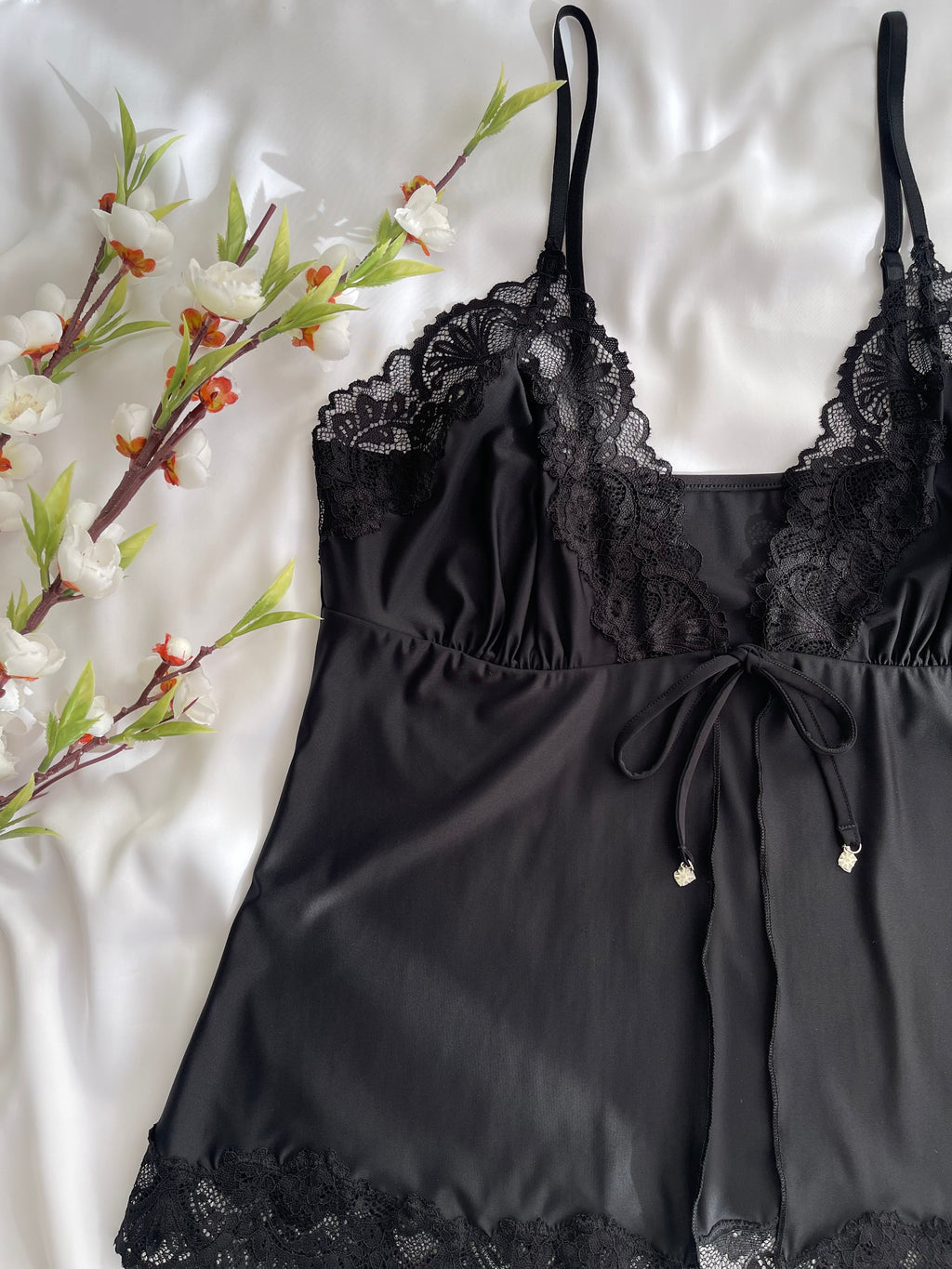 BABYDOLL COM CALCINHA FIO DE RENDA RECCO