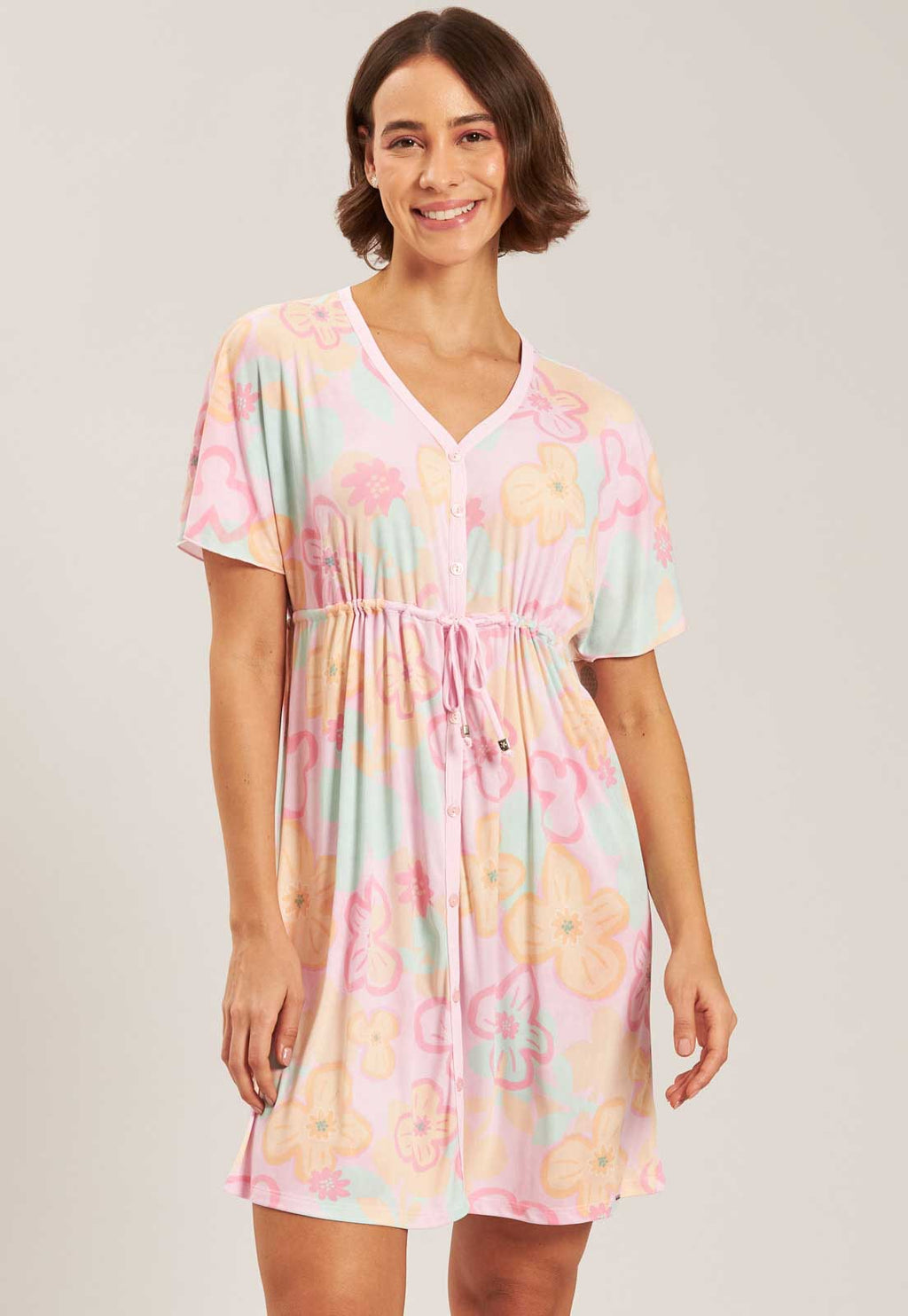 CAFTAN DE MICROFIBRA BAUNILHA