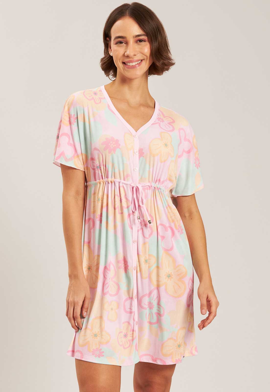 CAFTAN DE MICROFIBRA BAUNILHA