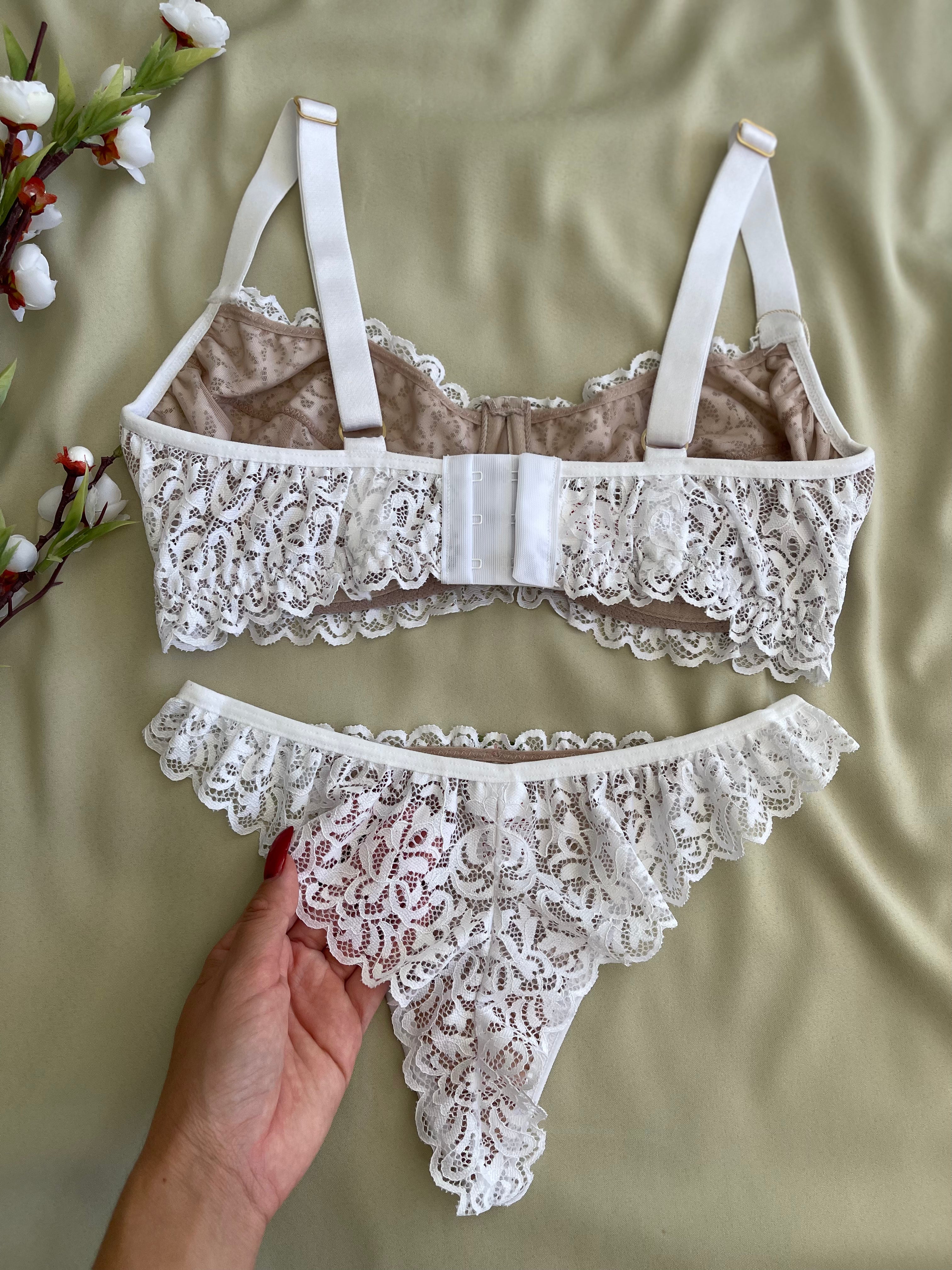 CONJUNTO LINGERIE GD1 COM ARO E SEM BOJO DE TULE E RENDA