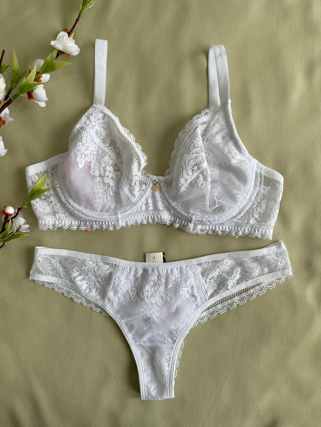 CONJUNTO LINGERIE SENSUAL COM ARO E SEM BOJO DE RENDA (peças avulsas)
