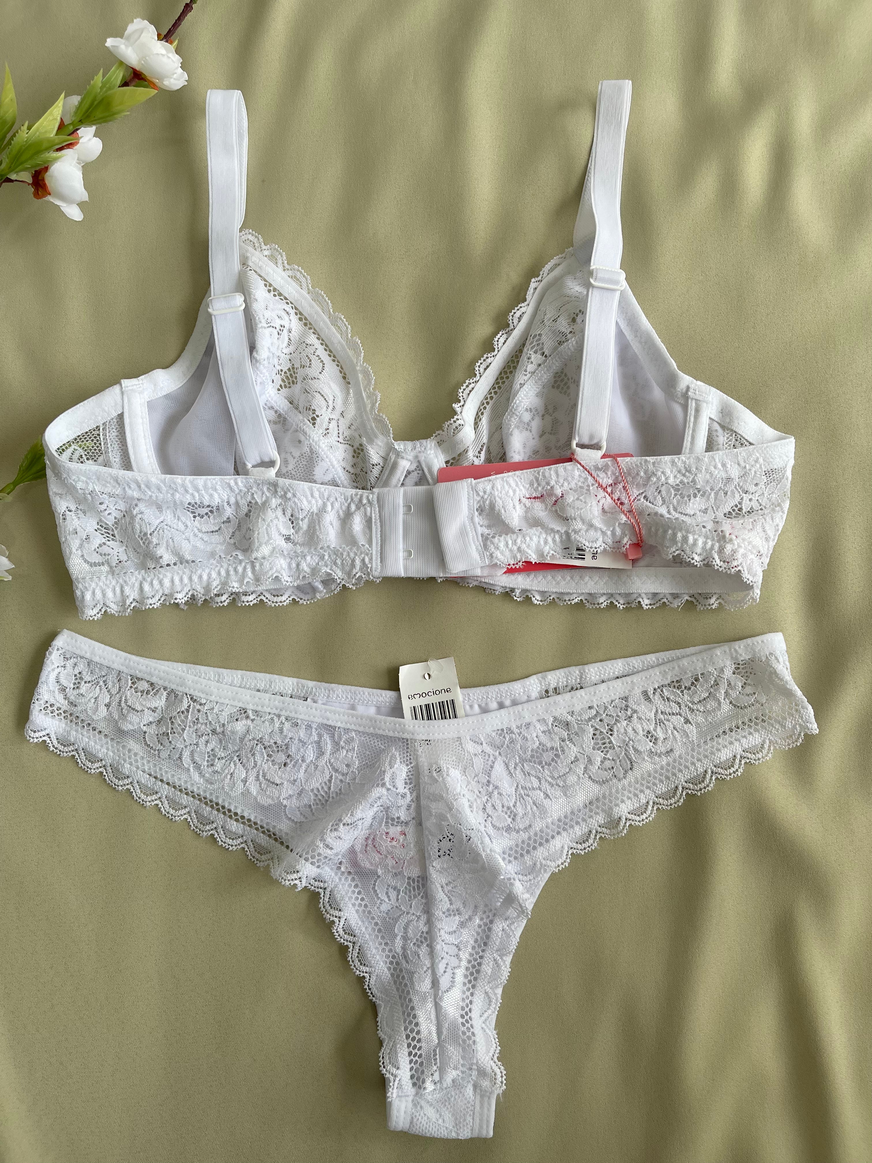 CONJUNTO LINGERIE SENSUAL COM ARO E SEM BOJO DE RENDA (peças avulsas)