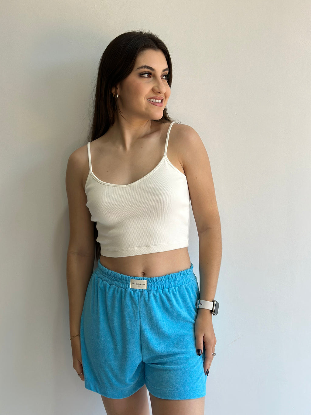 Conjunto pijama cropped de algodão