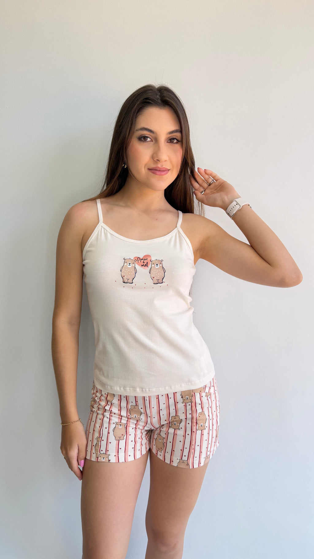 PIJAMA CURTO DE ALGODÃO