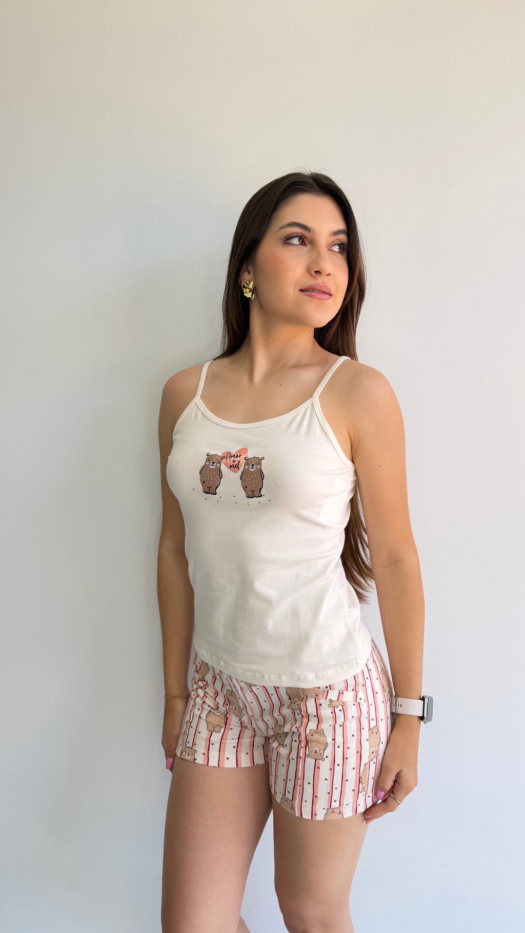 PIJAMA CURTO DE ALGODÃO