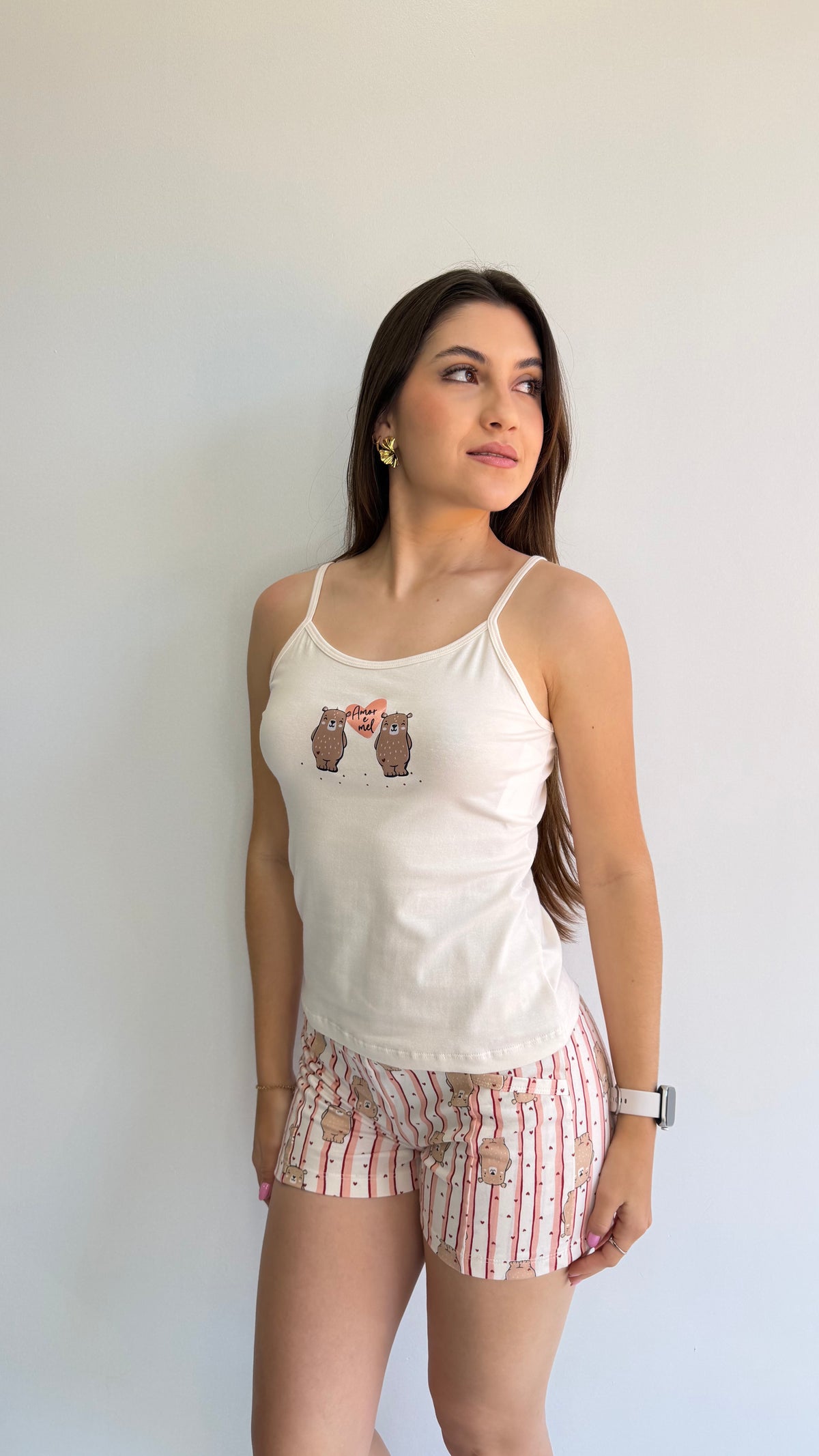 PIJAMA CURTO DE ALGODÃO