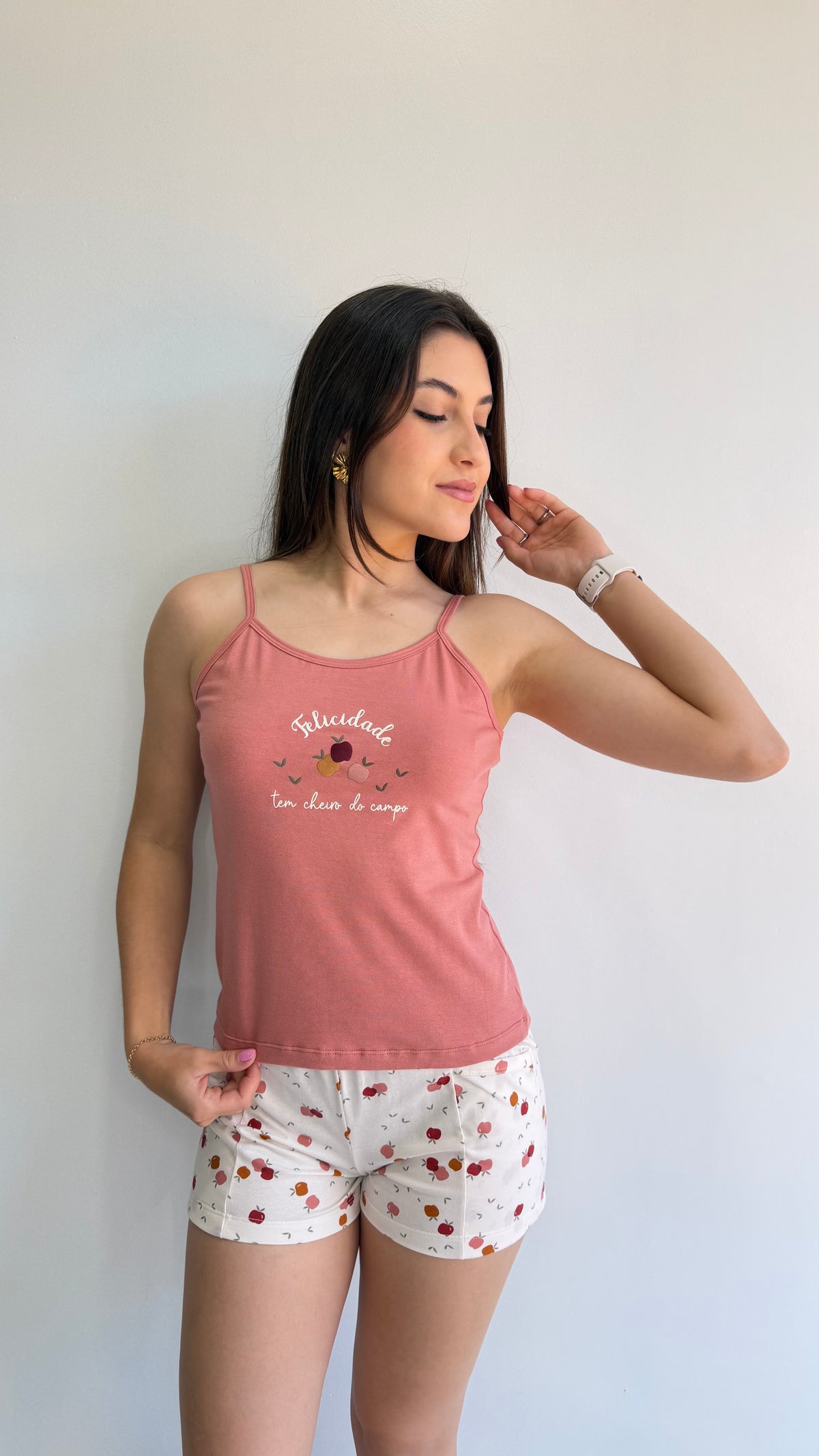 PIJAMA CURTO DE ALGODÃO