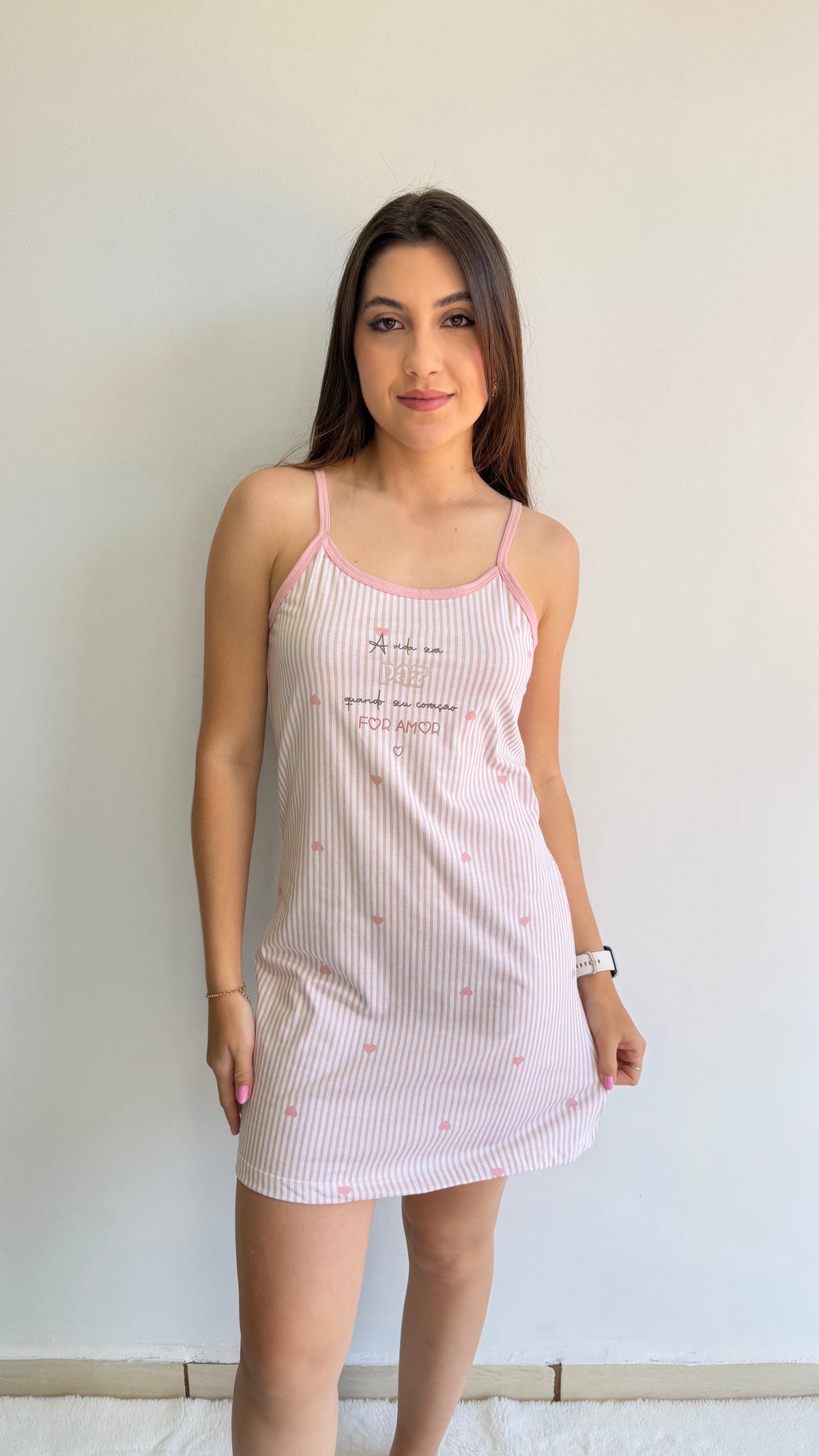 CAMISOLA DE ALÇINHA DE ALGODÃO