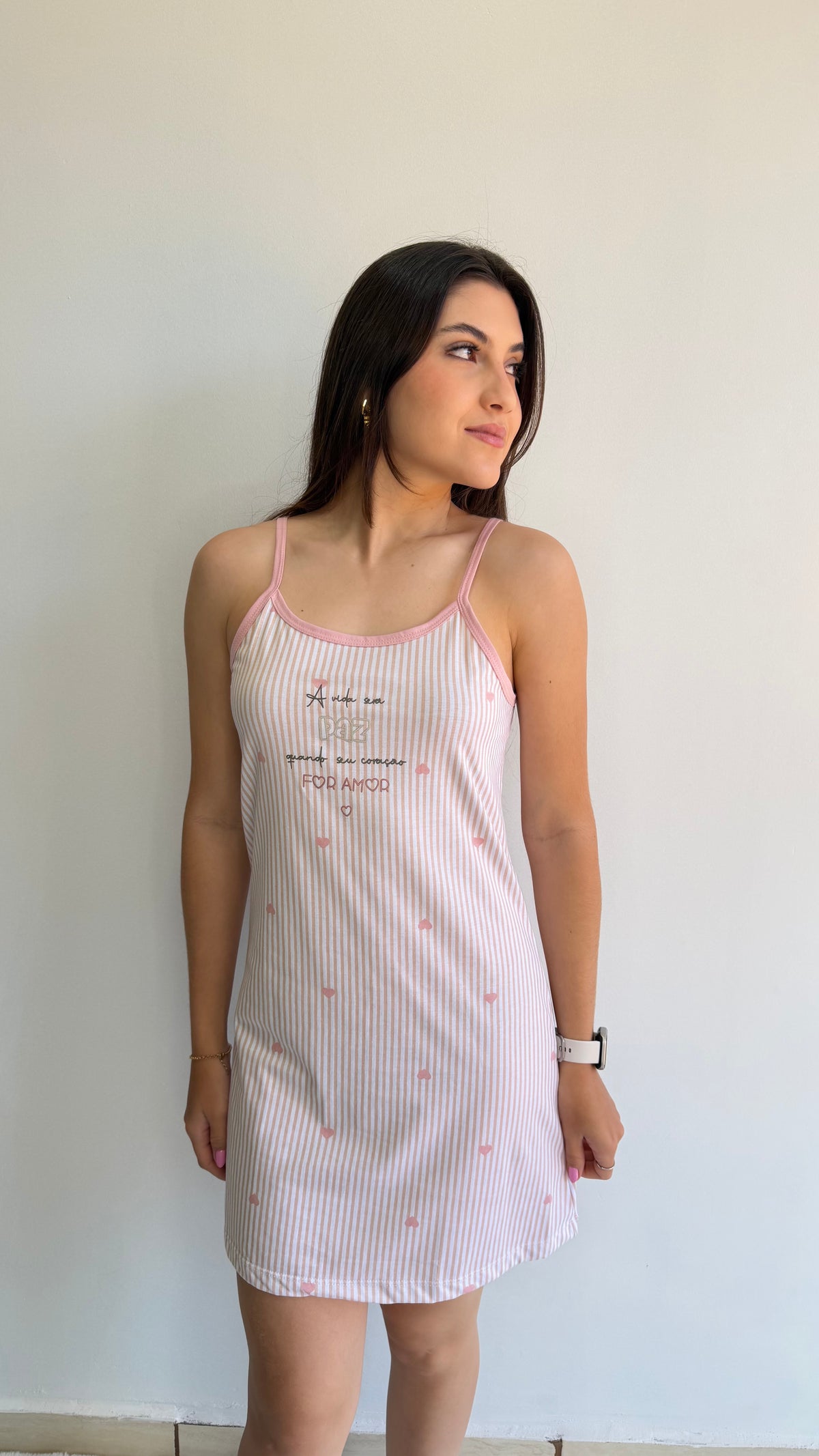 CAMISOLA DE ALÇINHA DE ALGODÃO