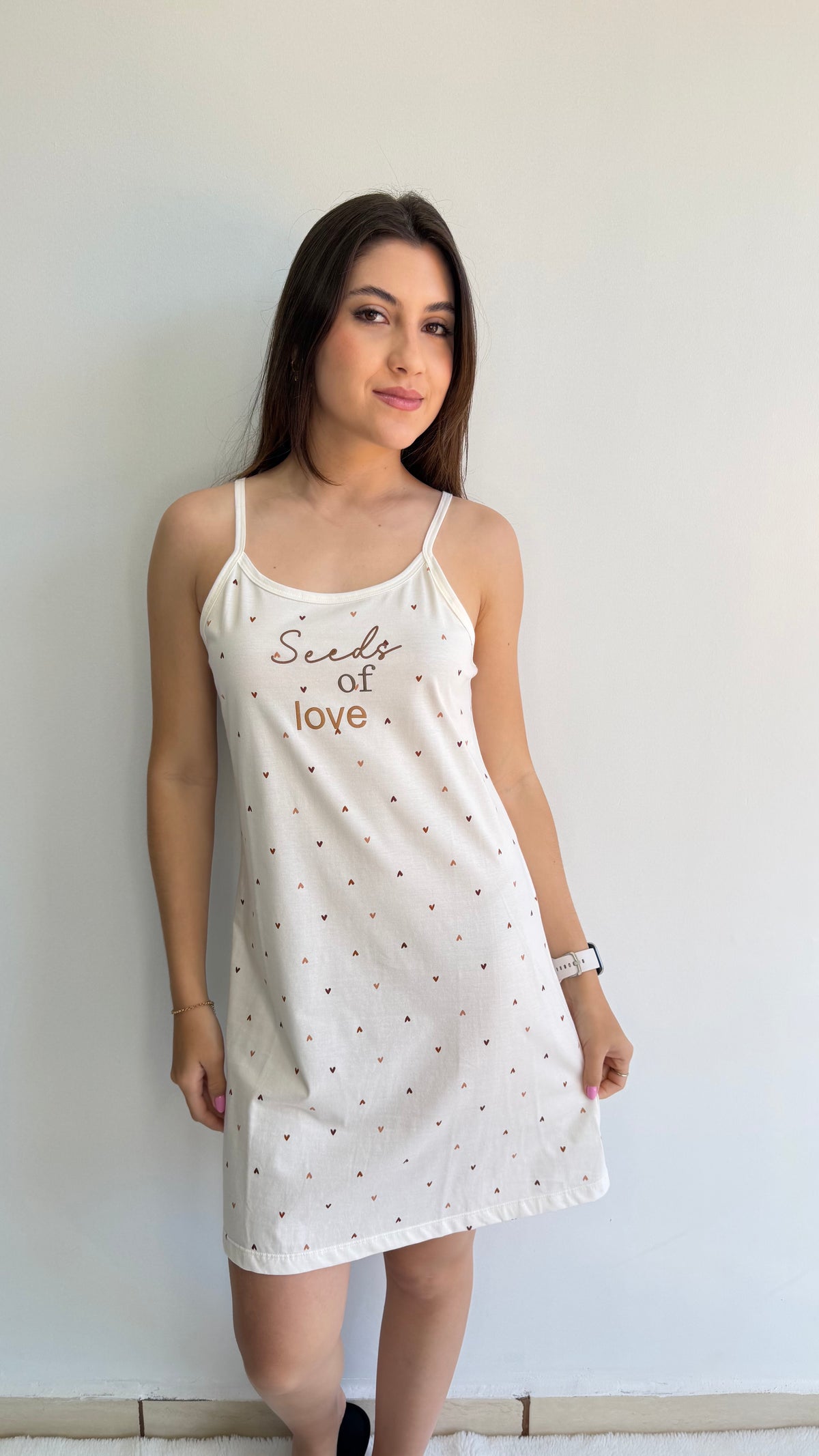 CAMISOLA DE ALÇINHA DE ALGODÃO