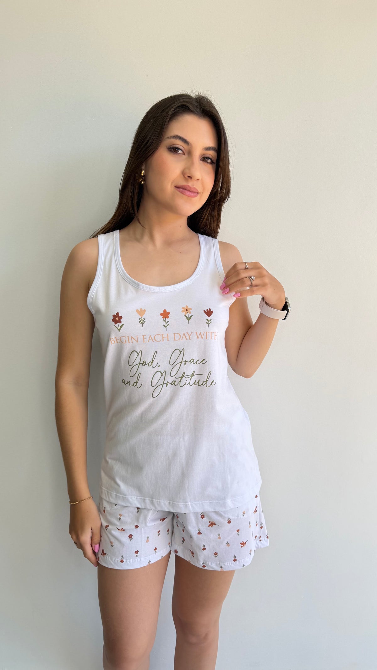 PIJAMA REGATA DE ALGODÃO
