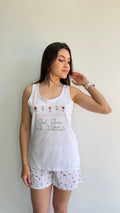 PIJAMA REGATA DE ALGODÃO