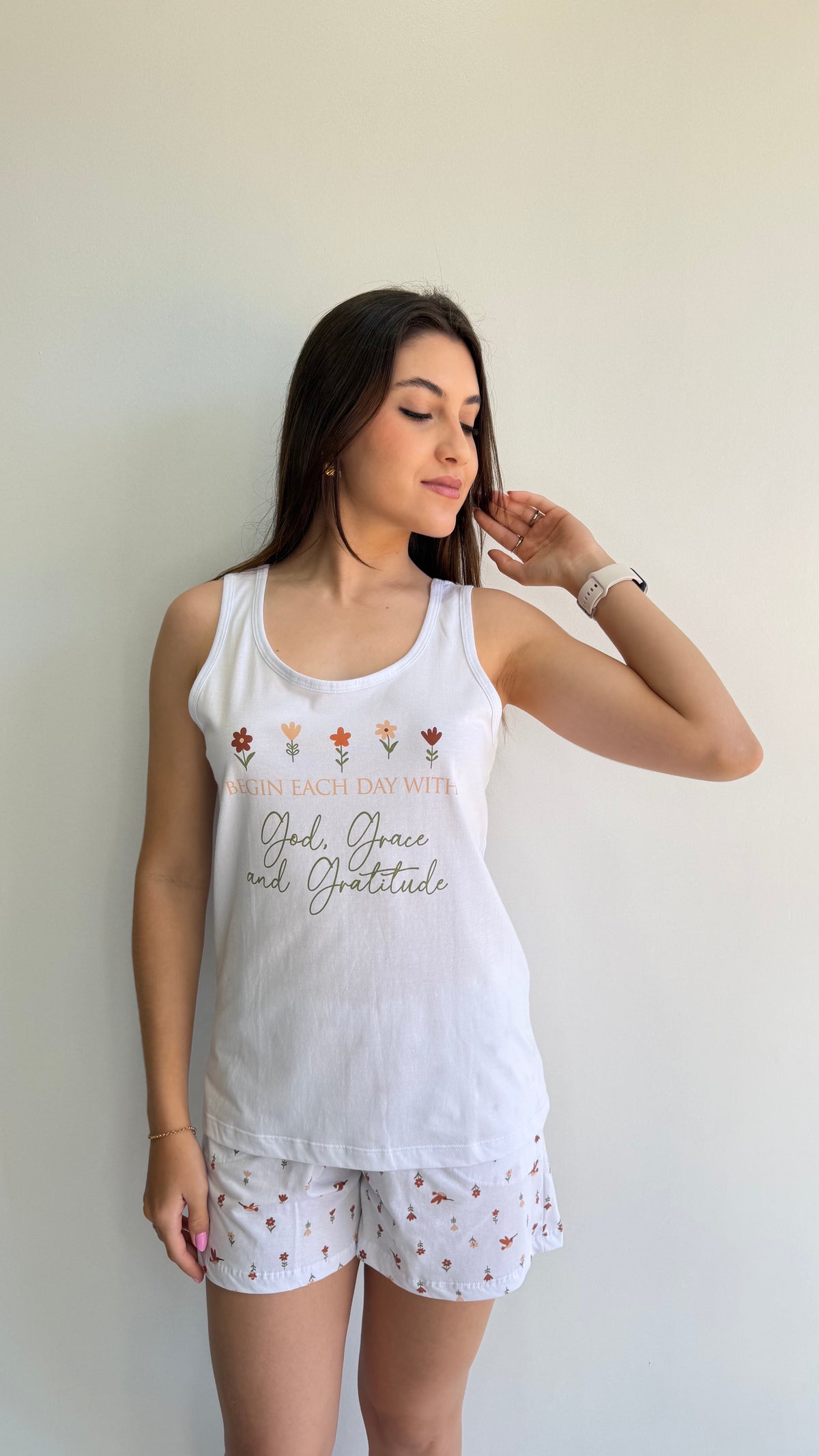 PIJAMA REGATA DE ALGODÃO