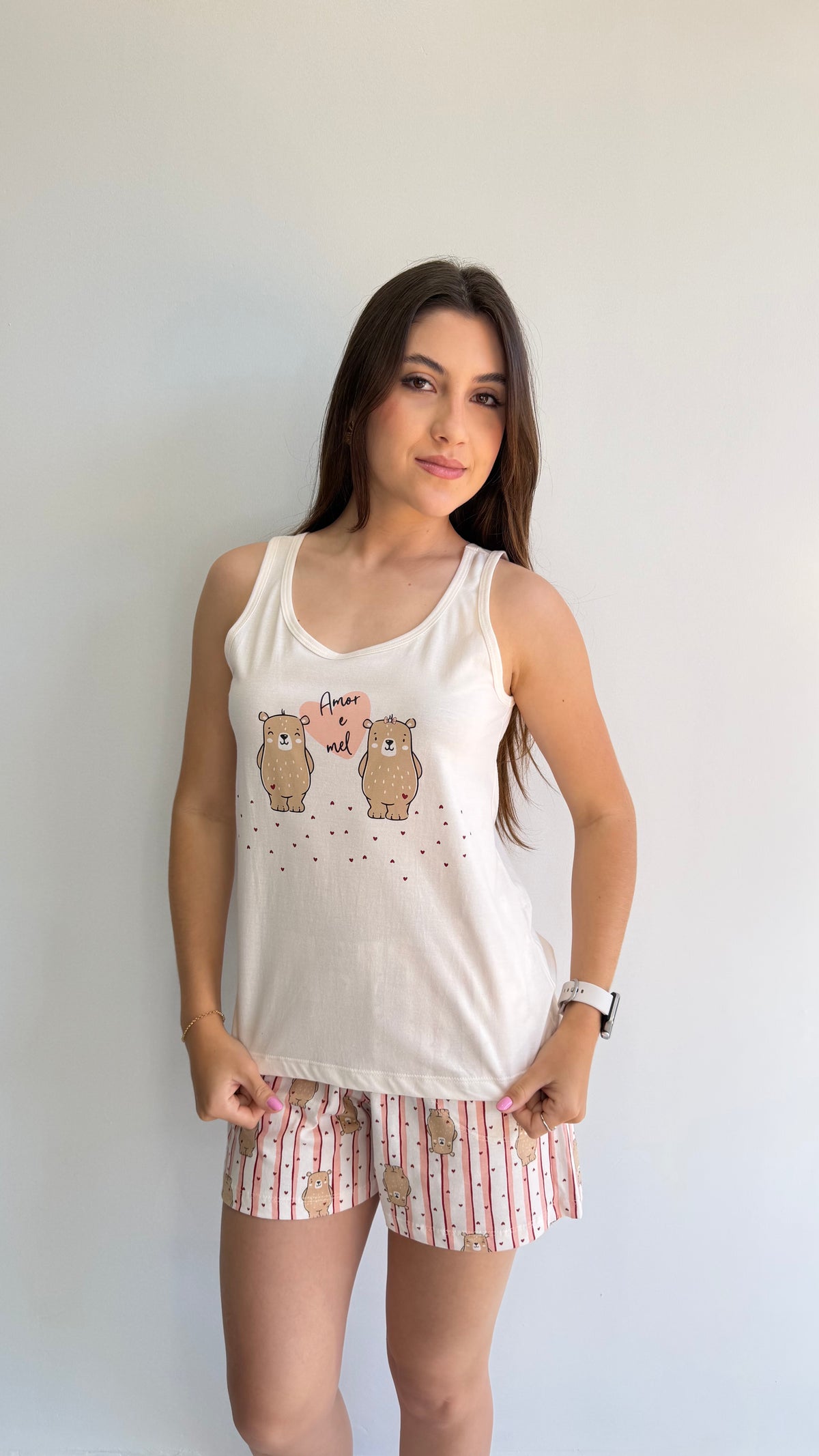 PIJAMA REGATA DE ALGODÃO