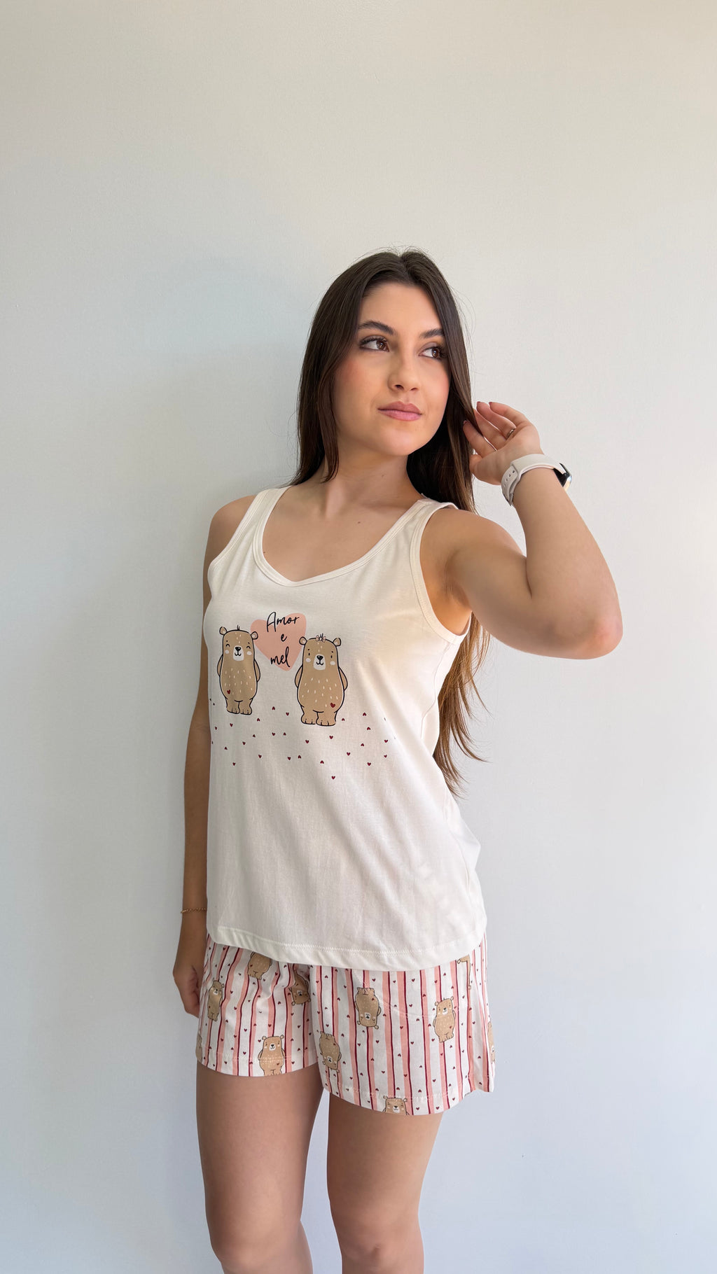 PIJAMA REGATA DE ALGODÃO