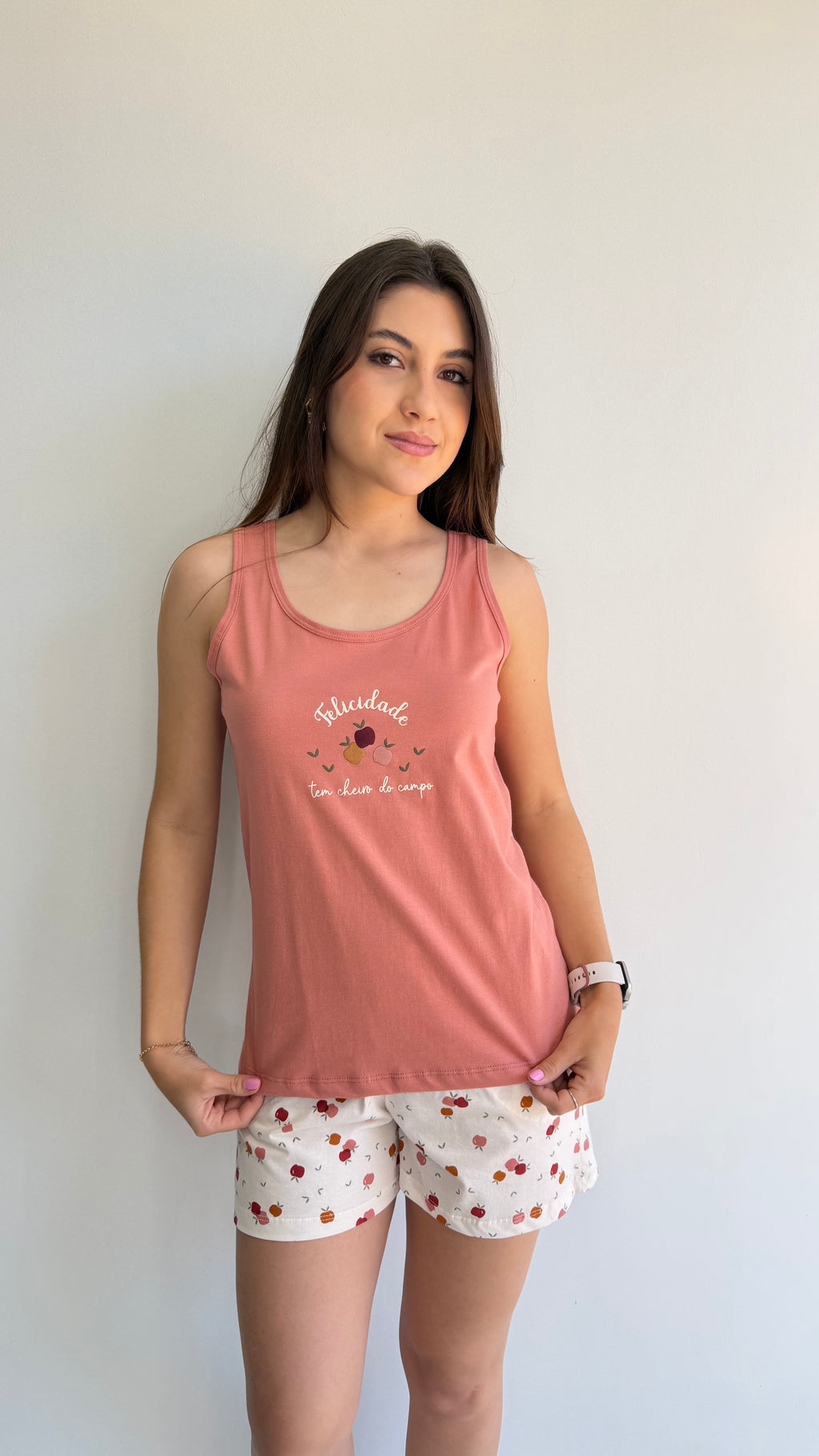 PIJAMA REGATA DE ALGODÃO