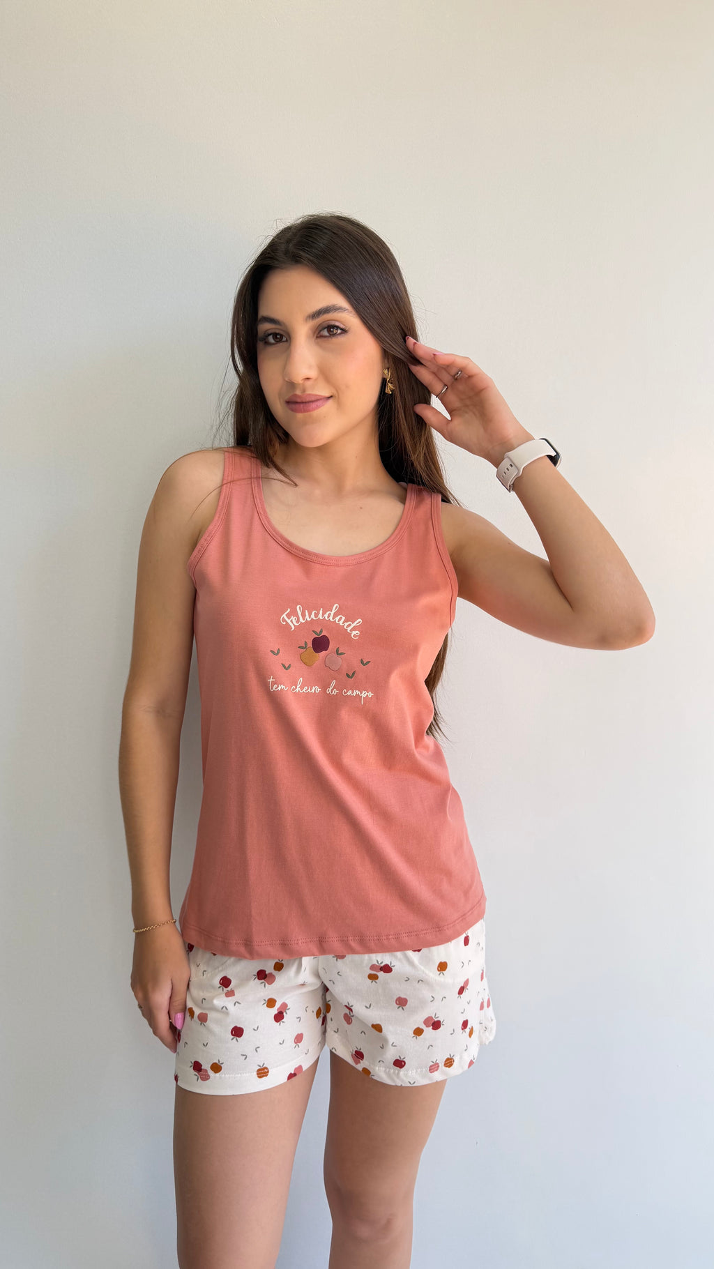 PIJAMA REGATA DE ALGODÃO