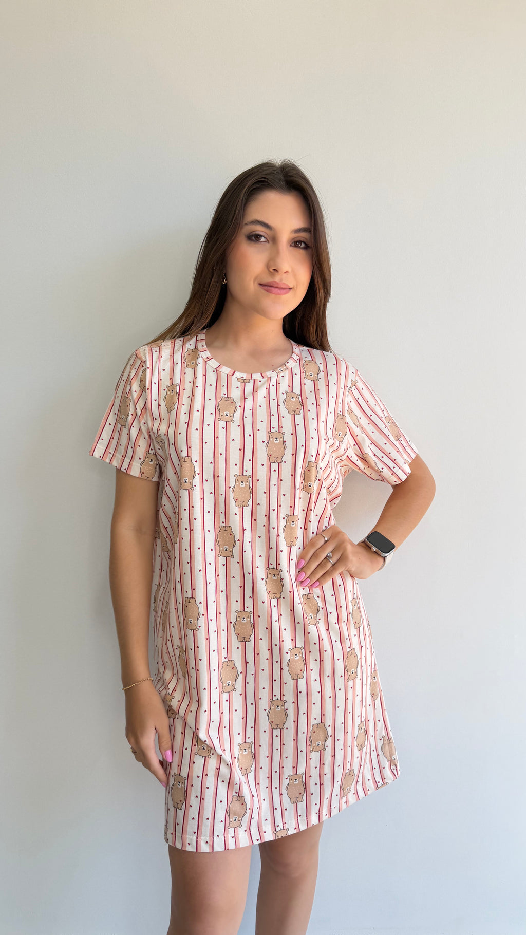 CAMISÃO DE MANGA CURTA DE ALGODÃO