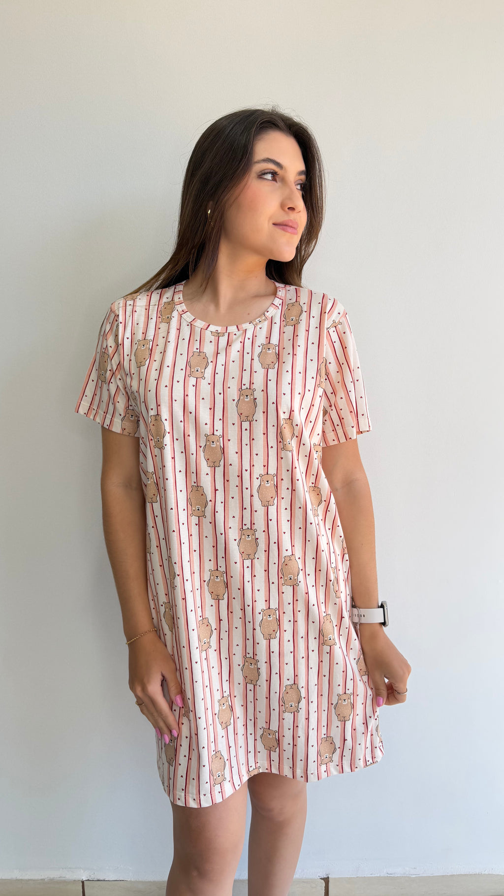 CAMISÃO DE MANGA CURTA DE ALGODÃO