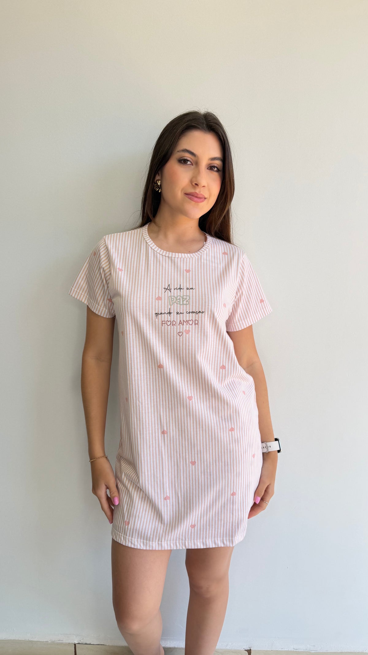 CAMISÃO DE MANGA CURTA DE ALGODÃO