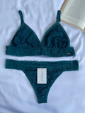 CONJUNTO LINGERIE SEM BOJO E SEM ARO DE RENDA MARCYN