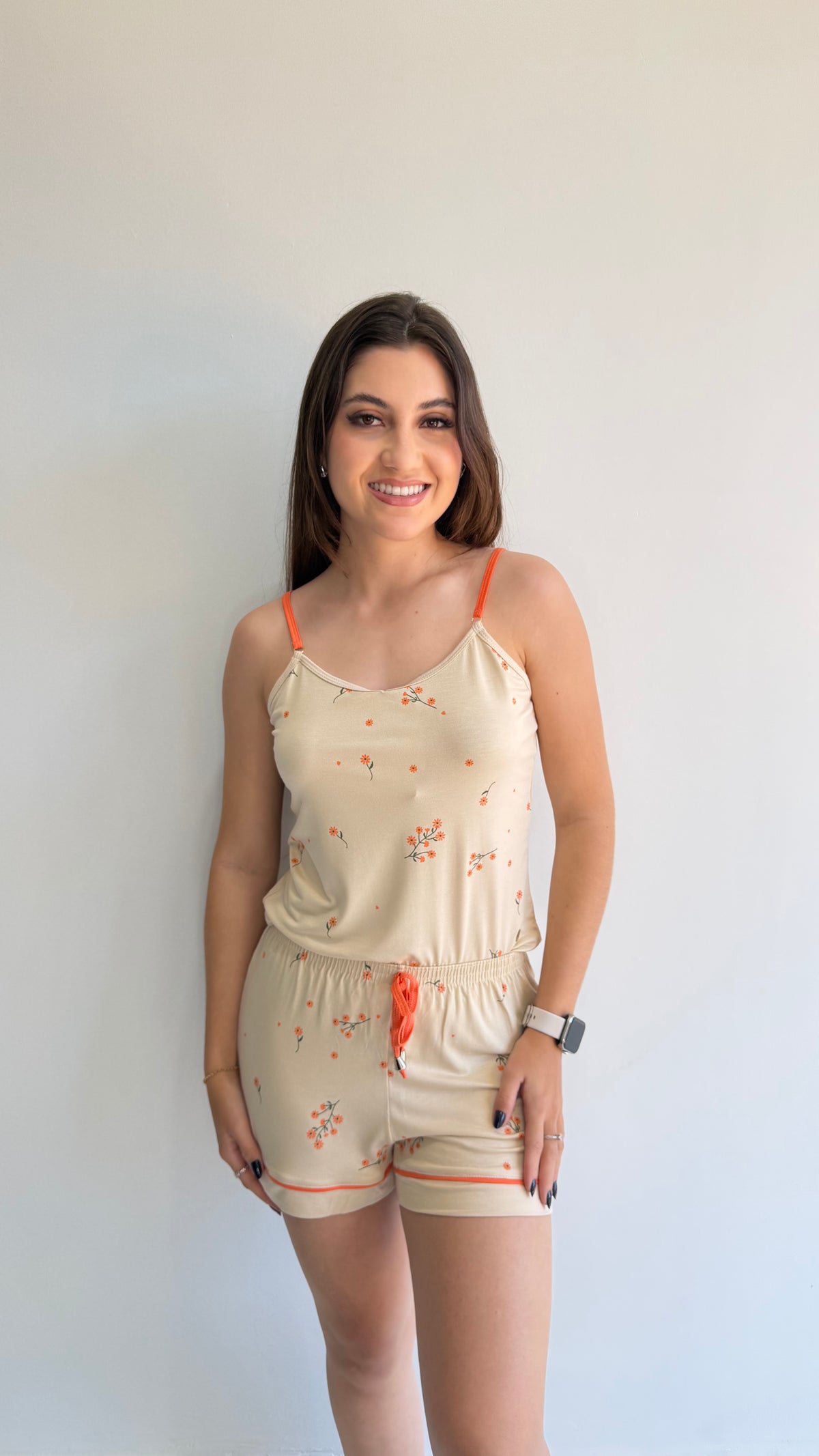 Shortdoll de viscose estampado