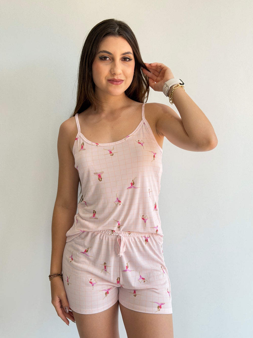 SHORTDOLL DE MICROFIBRA BAUNILHA