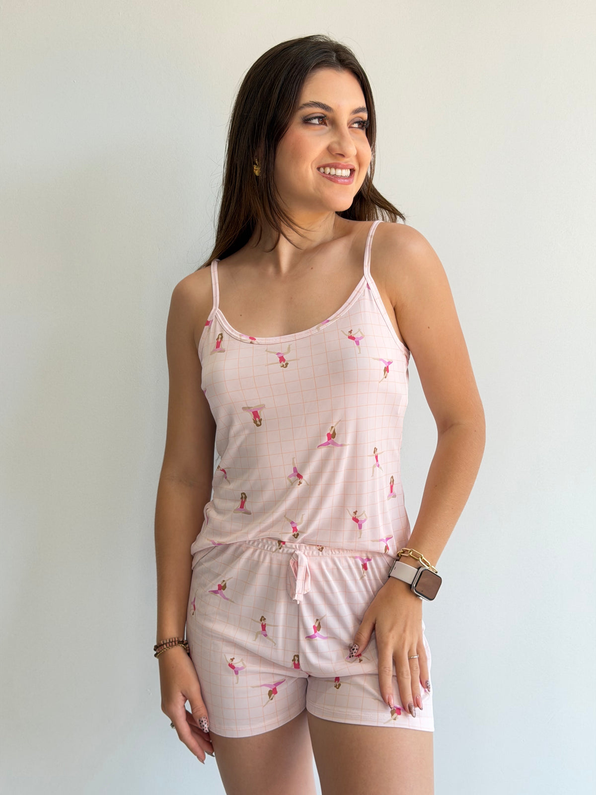 SHORTDOLL DE MICROFIBRA BAUNILHA