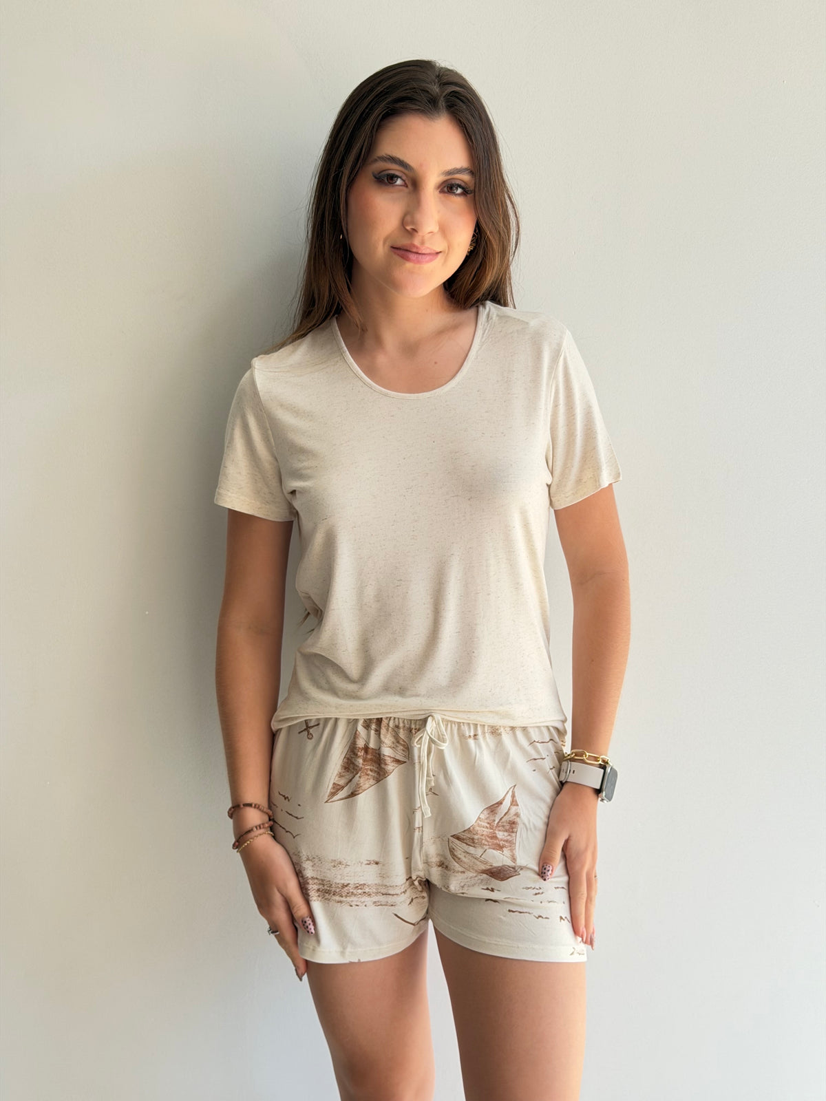 PIJAMA CURTO DE VISCOSE RECCO