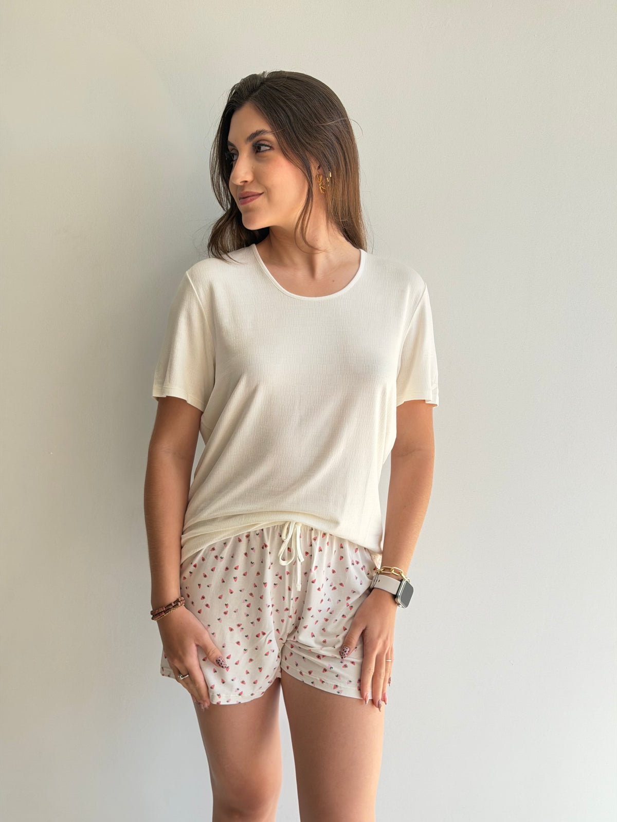 PIJAMA CURTO DE VISCOSE RECCO
