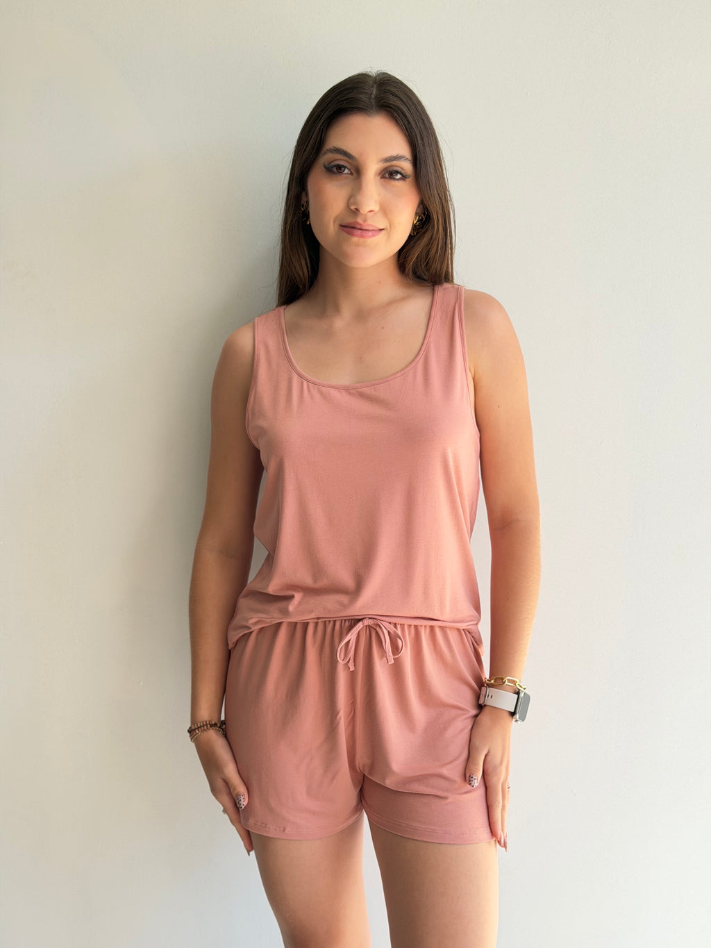 PIJAMA REGATA COM SHORTS CURTO DE VISCOSE STRETCH