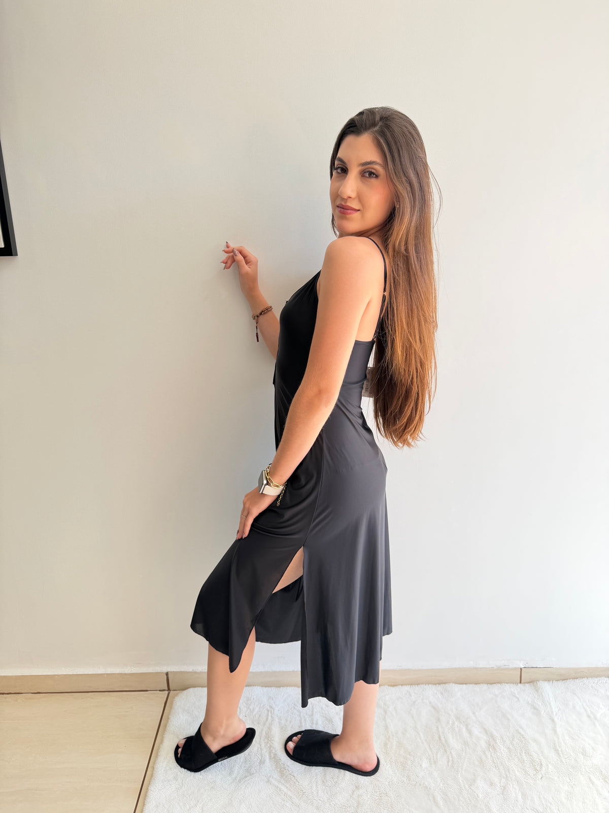 CAMISOLA ALÇA FINA MIDI TECHSILK RECCO