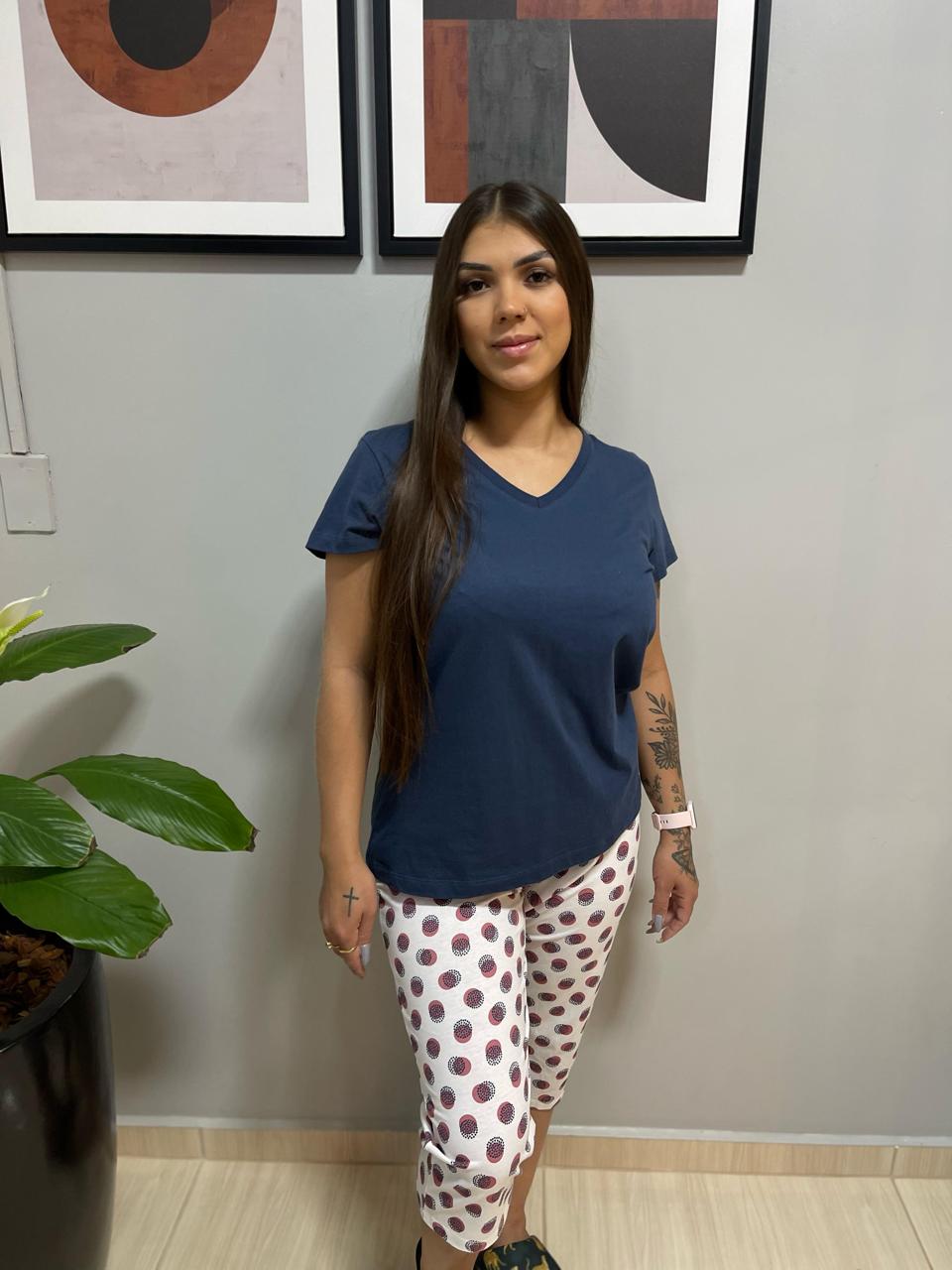 Pijama de algodão