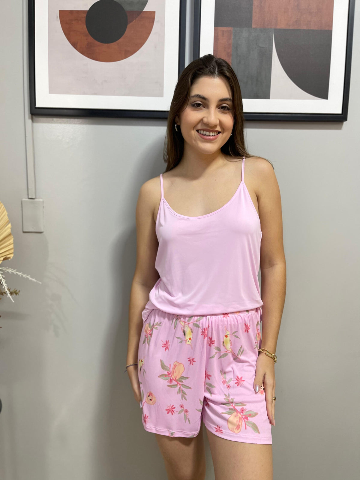 Pijama Shortdoll de microfibra recco