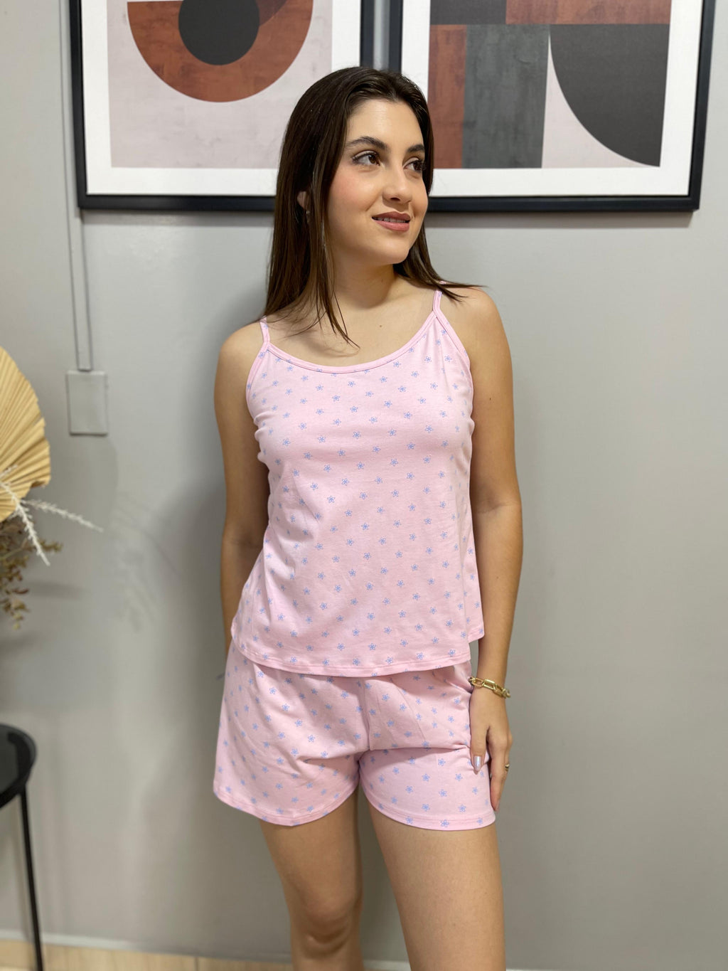 SHORTDOLL DE ALGODÃO COM ELASTANO BAUNILHA RECCO
