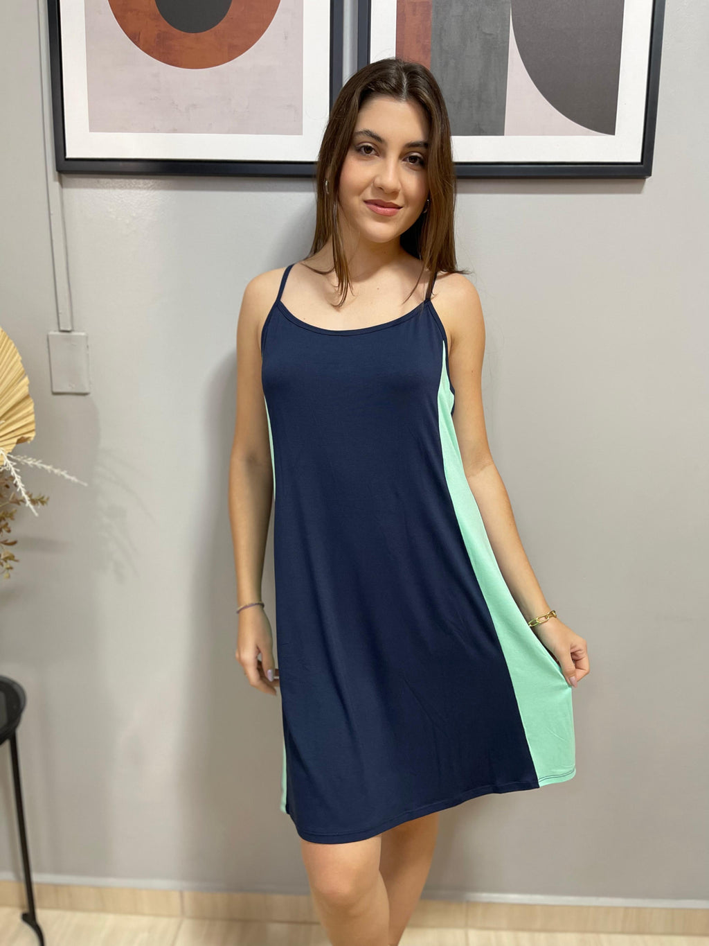 CAMISOLA ALÇA DE VISCOSE STRECH BAUNILHA RECCO