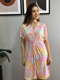 CAFTAN DE MICROFIBRA BAUNILHA