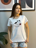 Pijama shortdoll de algodão