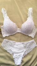 CONJUNTO LINGERIE DE RENDA DUZANI COM ARO E BOJO PUSH UP